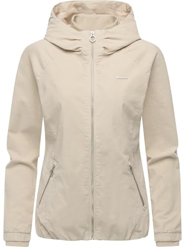 Ragwear dam manchesterjacka, övergångsjacka av snöre med huva, dizzie Cordy YoUMODO XS-3XL, ecru, XS