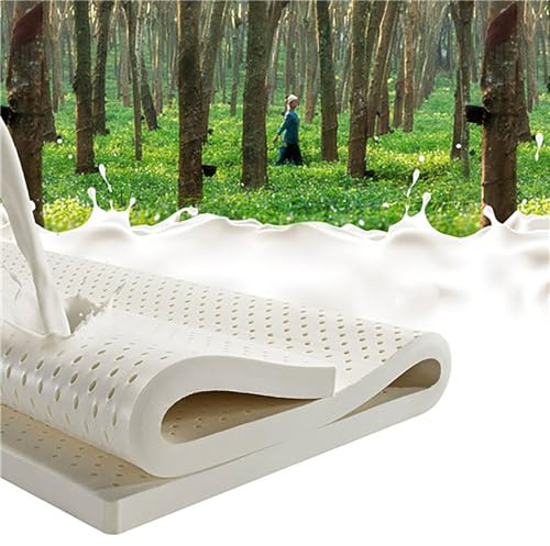 Astrulux 100% Natural Latex Mattress Topper - 4-inch Firm Bed Pad, Pressure Relief & Support, Eco-Friendly Latex Foam, Ideal for Comfort and Sleep Quality(King 76×80×4)