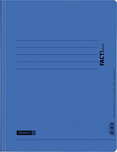 Brunnen 102010530 Spiralhefter FACT!plus (A4, aus Karton) blau
