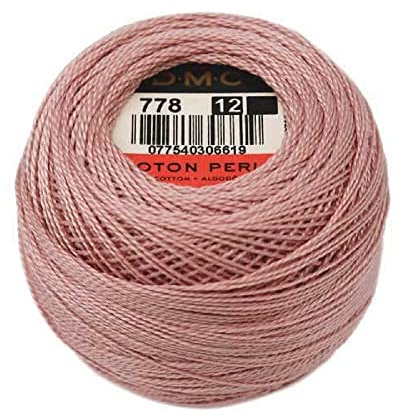 DMC 116 12-778 Pearl Cotton Thread Balls, Very Light Antique Mauve, Size 12