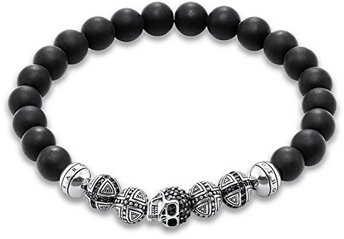 Thomas Sabo bracelet tête de mort Argent Sterling 925, Noirci A1099-159-11