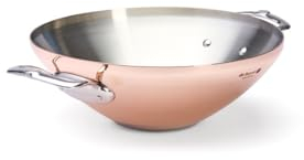 De Buyer Industries 6247.32 - Wok in rame, con 2 manici, 32 cm