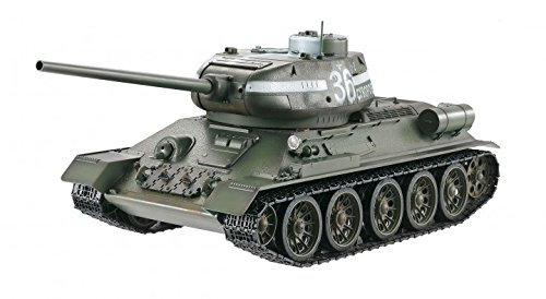 Torro 3909-B1 - T34/85 RC Panzer 2.4 GHz 1/16 Profi-Metall IR, grün