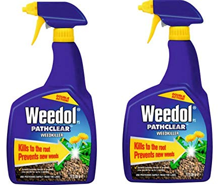 2 x Spray Bottles of Weedol Pathclear Weedkiller, Double Action, Kills to the root & prevents new weeds