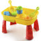 KandyToys Sand and Water Table with Lid and Accessories - Kids Outdoor Play Garden Sandpit