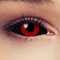 DESIGNLENSES Rot schwarze große farbige Full Sclera Kontaktlinsen mit 22mm Durchmesser, 1 Paar (2 Stück) + Aufbewahrungsbehälter Saw