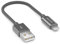 deleyCON 0,15m Lightning 8 Pin Cavo di Ricarica USB Apple MFI per iPhone 14 Pro Max 14 Pro 14 Plus 14 SE 13 Pro Max 13 Pro 13 Mini 12 Pro Max 12 Pro 12 Mini Spina in Metallo & Cavo in Nylon - Grigio