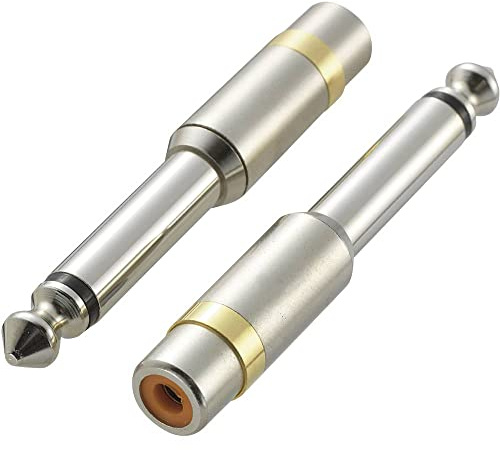 SPEAKA PROFESSIONAL Adaptateur SP-6672048 [1x Jack mâle 6.35 mm - 1x Cinch-RCA Femelle] 0 m Argent
