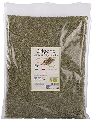 Tenuta Collotta® - Origan Biologique en feuilles séchées 500g - 100% Italien - Produit en Sicile