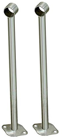 LOVIVER 2pcs Stangenhalter Deckenhalter Deckenhalterung für Kleiderstange Vorhangstange Gardinenstangen, 500 mm
