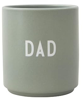 Design Letters Lieblingsbecher Grün DAD Tasse | Papa Geschenk Weihnachten, Weihnachtsdeko | Vatertagsgeschenk für Papa | Dad Kaffeetasse | Weihnachtsgeschenke für Pappa, Kaffeebecher Porzellan 250 Ml