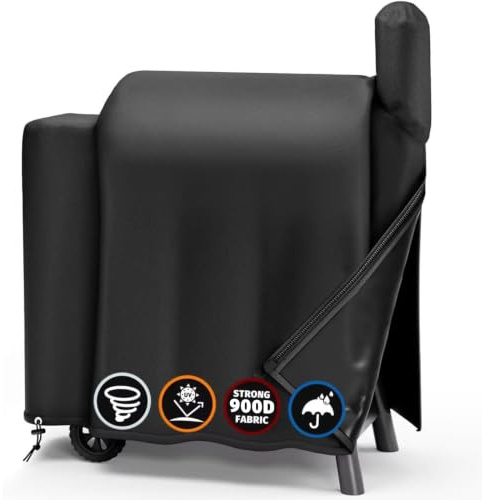 SHINESTAR Verbesserte Grillabdeckung für Traeger Pro Series 575/22, Lil Tex Elite, Eastwood, langlebig und wasserdicht, spezielles Reißverschluss-Design, einfach an- und auszuziehen