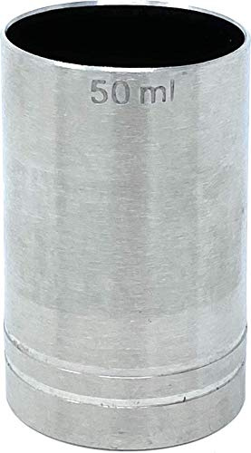 MAK Messbecher Cocktail 50 ml Edelstahl Barmaß Jigger 5cl Dosierer Alkohol Zertifikat Bar