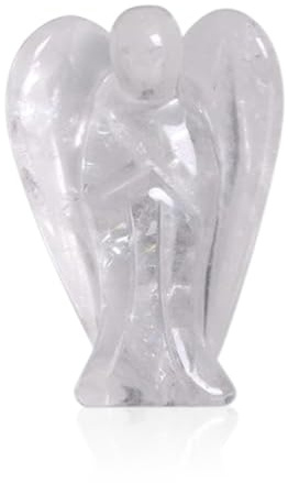 Cyrank Figura del ángel de la guardiana, Figuras de Cristal de ángel de Bolsillo curación decoración de Cristal curación Estatua decoración de Escritorio para la decoración de la Oficina del hogar