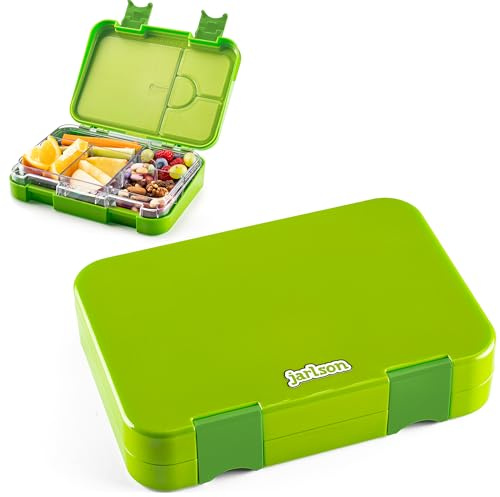 Jarlson TONI matlåda för barn med 6 fack, BPA-fri Bento-låda för skola och förskola | Lunchbox Jardín de infantes, escuela