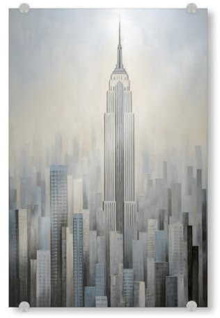 artboxONE Acrylglasbild 60x40 cm Städte/New York New York Pastel - Bild Bild Empire State Building