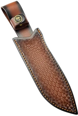 RIVDEE Messertasche Leder,Messerhüllen mit Gürtelschlaufe,Verschleißfest, Gelten für Taschenmesser (B)