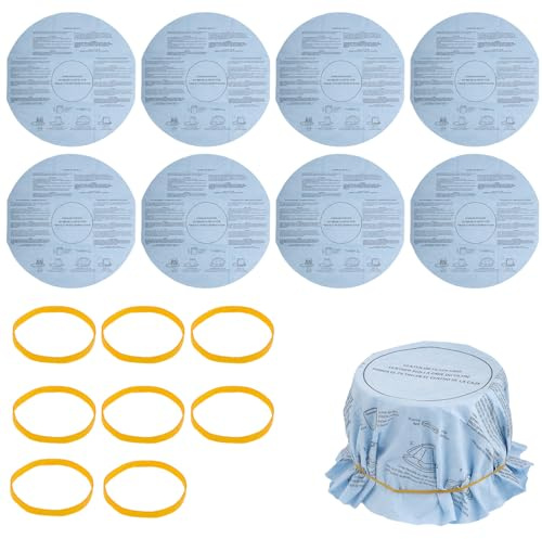 8pcs Dry Disc Vacuum Filters, Reusable Wet Dry Vac Filter Wet Dry Vacuum Cleaners Compatible with Most 5 Gallon and Larger VF2002 90107