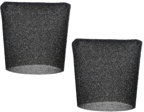 SPARES2GO Foam Filter Sleeve for Titan TTB774VAC 16L TTB775VAC 20L TTB776VAC 30L TTB777VAC 40L Vacuum Cleaner (Pack of 2)