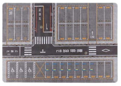 MERIGLARE 1:64 Parking Lot Mat,Model Building,Underground Garage Diorama Model Car Diecast Garage Background for Diecast Car, H