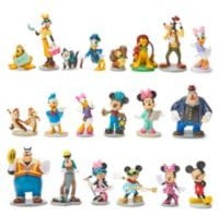 Disney Store Official Mickey Mouse and Friends Mega Figurine Set, 20 Character Toys Featuring Mickey, Minnie, Donald, Daisy, Goofy and Pluto, Detailed Figures, Suitable for Age 3+