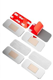 PHIXBEAR No Drill Magnetic Cabinet Door Catch with Adhesive – Stainless Steel, Strong Hold Child Safety Lock for Kitchen Cabinets, Bathroom, RV – Drawer Magnets 1.57” x 0.79” 4 Pack