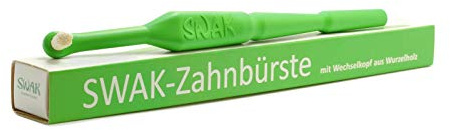 SWAK 3.4 - Miswak - Lindgrün, Handzahnbürste, Naturzahnbürste, Biozahnbürste