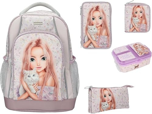 Rucksack Top Model Schulrucksack Rucksack Sporttasche 3-Fach Federmappe Umhängetasche