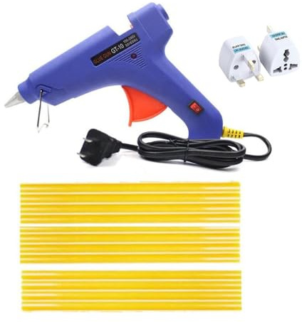 Hot Glue Gun 100-Watt Glue Gun Professional Paintless Dent Repair Tool High Temperature Hot Melt Glue Gun with 12pcs 11mmx270mm Glue Sticks for Kids Craft Hobby Art DIY Home/Office Repair