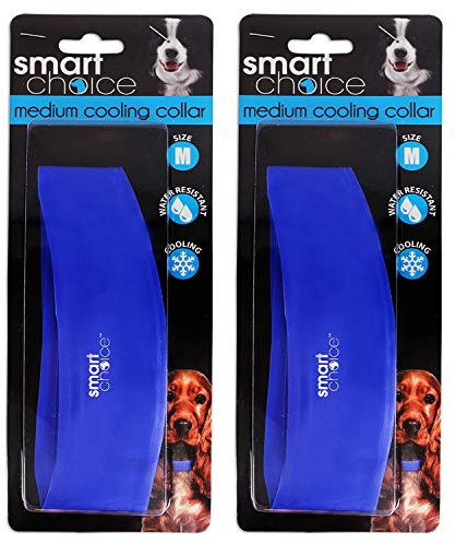 Guaranteed4Less Dog Cooling Collar Adjustable Pet Waterproof Cool Down Gel Protects Hot Weather (2 x Medium)