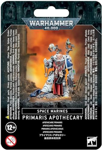 Games Workshop Warhammer 40k - Space Marine Primaris Apothecary 99070101060 Noir