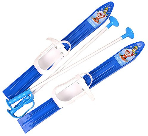 molti KINDERSKI SKI för barn med bindning med pinnar 5 färger 60 cm (blå)