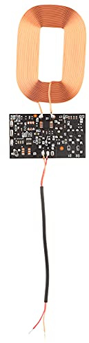 Drahtlose Ladespule, DIY Qi Standard Drahtloses Ladeempfängermodul Spulenempfängermodul Platine 5V 1A für iPhone für Samsung