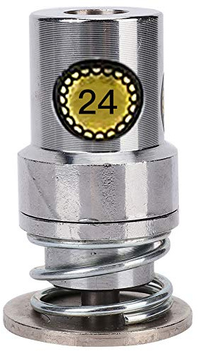 Troqueles de Botón Acero Inoxidable herramienta prensado manual forma pan redondo para DIY 24L