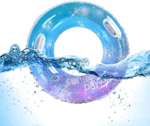 Viilich Aufblasbare Schwimmreifen,Sternenklarer Himmel Schwimmenring,Dauerhafter Aufblasbarer Pool Schwimmen,Schwimmring für Kinder Erwachsener,für Pool Badspielzeug Party Sommerpool Party 90#