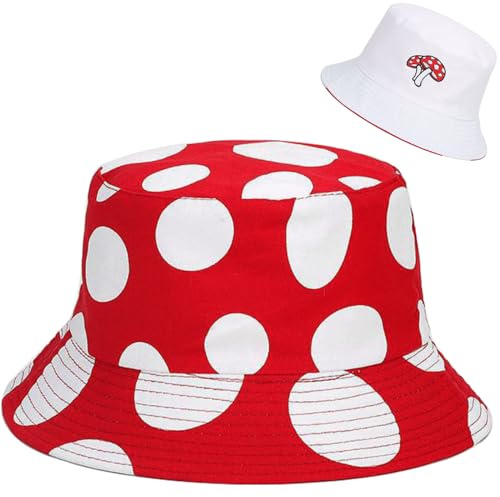 Malaxlx Damen Fischerhüte Sonnenhut Strandhut Fishermütze Sommerhut Draussenhut Faltbarer Reversibel