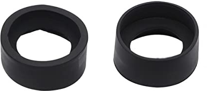 Kit di accessori per microscopio 2 pz Soft Gomma Oculare Eye Shield 32-33mm Guardie for occhi Tazze for accessori for microscopio stereo binoculare Vetrini per microscopio