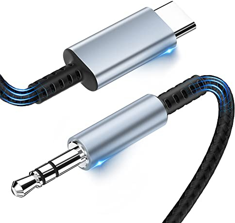 CKCN USB C auf Klinke AUX Kabel 1,2M, USB C auf 3,5mm Jack Klinke Kabel für Sam Sung Galaxy S23/S22/S21/Note10, USBC auf Aux Cabel Auto Handy für Hua-wei P40/P30/Mate 30