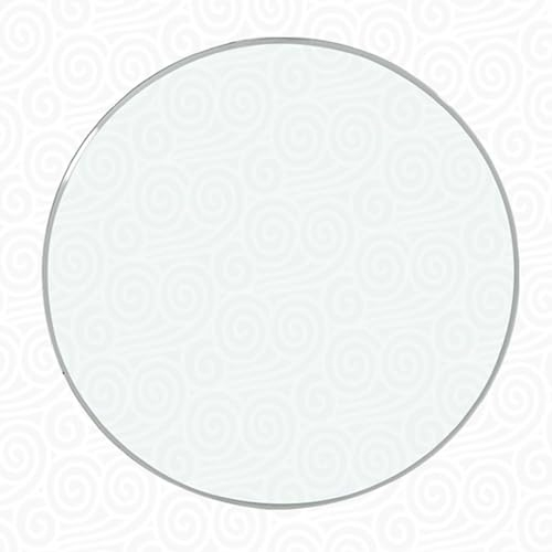 SYUFRE Tapa De Cristal para Mesa Redonda Tablero De Vidrio Redondas Vidrio Templado Transparente para Mesa De Comedor Diámetro 35cm ~ 100cm para Mesa De Comedor Cocina Jardín (Size : Ø 58cm(23Inch))