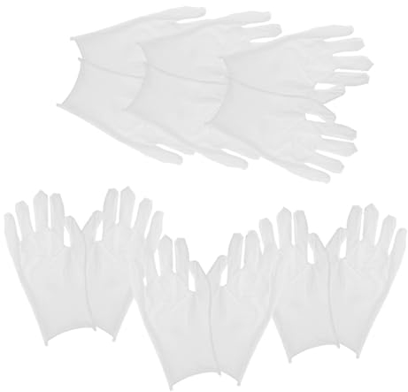 SOLUSTRE 6er-pack Herren-baumwolle Weich Und Bequem Für Die Handhabung Von Schmuck