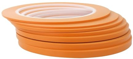KIFSDLF Ruban de masquage for rayures fines en vinyle for automobile, ruban for courbes, orange(5mm 1 Roll)