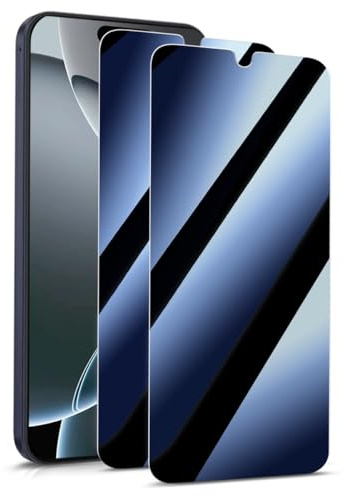 KARYLAX - 2 Pièces Protection d'écran de confidentialité (Bleu), Film Protecteur Anti-Espion Effet Miroir Privaty Anti lumière bleue Compatible pour Smartphone Blackview Shark 6