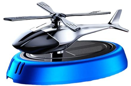Solcellsdriven Aromaterapi Föŕ Bil - ABS-, 4,33 Roterande Prydnad | Stämningshöjande | Lyxig Doftförstärkare, Helikoptertillbehör Ƒör Fordon, Doft Av Växtextrakt Och Dekoration Ƒör Instrument