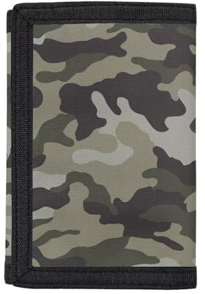 Pirexcny Camo Kids Wallets with Coin Pocket Trifold Canvas Outdoor Sports Wallets Kids Wallets for Girls Cute Wallets Gifts for Teens and Kids