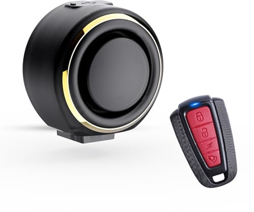 Système d'alarme de vélo avec USB-C rechargeable, alerte antivol 110 dB, avec télécommande, capteur et son réglables, 6 mélodies, étanche IPX5 pour vélo électrique, moto, scooter, fenêtre, camping