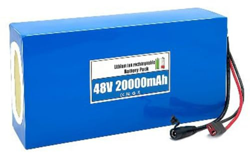 48V 20Ah 13S3P Batería Para Bicicleta Eléctrica Con BMS Y Cargador Para Motores De Bicicletas Y Patinetes Eléctricos De 0 A 800W Carcasa de PVC impermeable 48V 20Ah,Bullet+SM