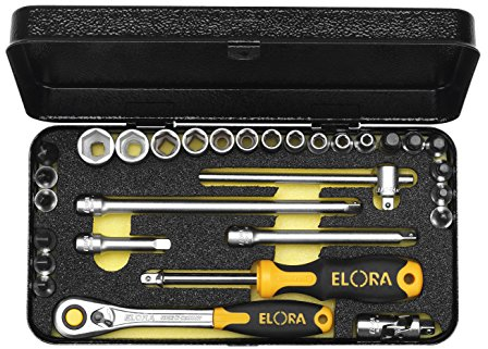 Elora Steckschlüssel-Satz 1/4 Zoll, 31-teilig, 5/32-9/16 Zoll AF, 1440-AU, 1440608242000