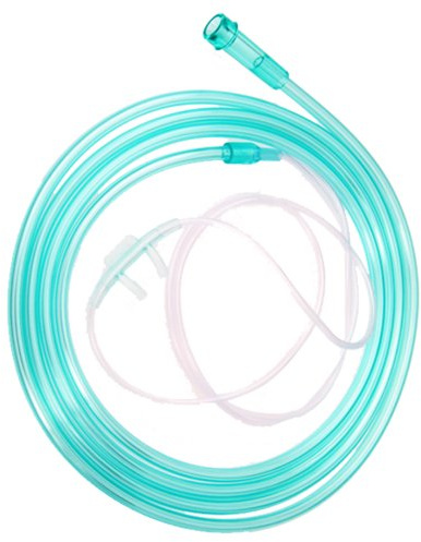 Sauerstoffbrillen Nasenbrillen 1 Stück weich/soft grün mit 210cm O2-Schlauch Sauerstoffbrille Nasenbrille
