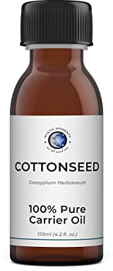 Mystic Moments Aceite Esencial de Semilla de Algodón - 100ml - 100% Puro | El aceite de herbáceo Gossypium proporciona una sensación ligera en la piel y el cabello para masajes y mezclas cosméticas.