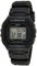 Casio Orologio Quarzo Unisex, misura cassa 43.20mm con quadrante LCD Digitale e cinturino Nero in Plastic/Resin Strap W-218H-1AVEF